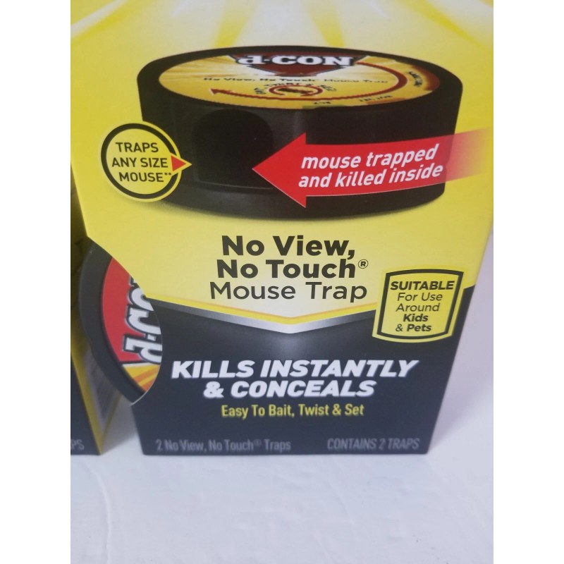 D-Con Disposable No View Snap Trap 2-Pack ~ 4 Traps
