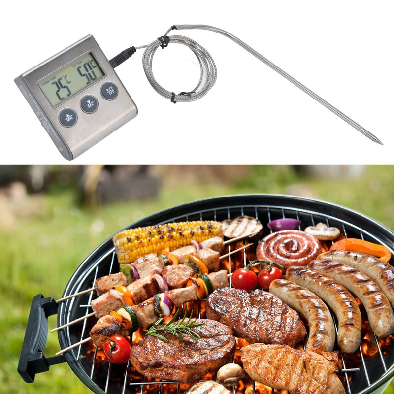 Digital Touchscreen Food Thermometers High Accuracy Waterproof Portable Meat Thermometers