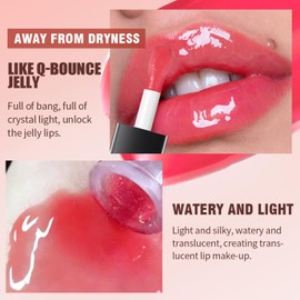 3 Farben Hydratisierender Lipgloss Satz, Lip Oil Tinted Nourishing Long Lasting Hochglänzender glatter weicher flüssiger Lippenstift für praller aussehende Lippenpflege Frauen Makeup