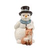 Goebel X-Mas 66-703-61-1 Snowman Figurine My Smart Friend Stoneware Multi-Coloured Dimensions: 6 cm x 9 cm x 12 cm