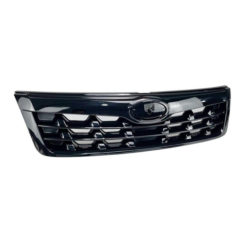 MUTUSAISI Front Bumper Upper Grill Gloss Black Grille Compatible with