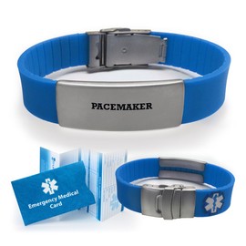 Pacemaker Medical Alert ID Bracelet for Men and Women