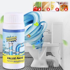 3Pcs Power Pipe Cleaner, Limpiador de Desagües Potente Desatascador de Cañerías Multifuncional para Cocina, Inodoro y Lavabo