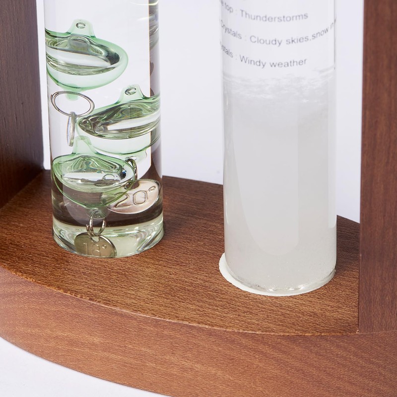 Chatani 333-S272GR Thermometer & Storm Glass, Green, H7.3 x W