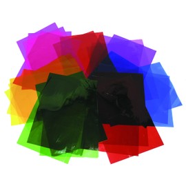 A4 Coloured Cellophane Craft Sheets 6 Assorted Colours Stained Glass Kids Craft Activities, Collage - Pack of 36