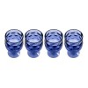 Home Ideas Set 4 Copas De Acrilico Azules, 350 Ml