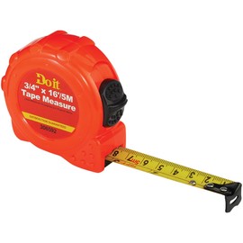 Do it English Metric Power Tape Rule, 3/4"X16' PLAST TAPE RULE