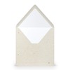 PAPERADO 25 square envelopes Terra Vanilla Cream Beige 100 g/m²