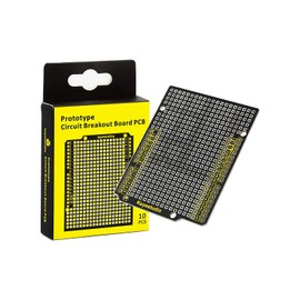 KEYESTUDIO 10個 プロトタイプ プリント 回路基板 ブレイクアウトPCBボード シールド スターターキット for Arduino UNO R3 アルドゥイーノ アルデュイーノ アルディーノ ブレッドボード セット 電子工作