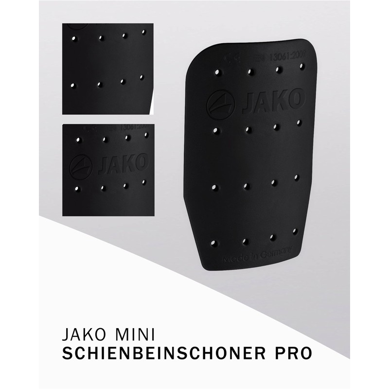 JAKO Unisex Mini Pro Shin Pads Black XXS