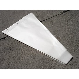 A&A Flower Bouquet Unprinted 37 Micron Clear Cellophane Bags Plastic Sleeve Bag 50 Pcs (20x24x4 in.)