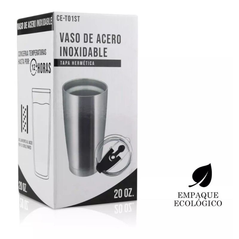 Control Expert Vaso Termo Acero Inoxidable P/ Cafe 20oz Térmico