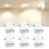 Ensenior 6 Pack 4 inch Gimbal Led Recessed Light with
