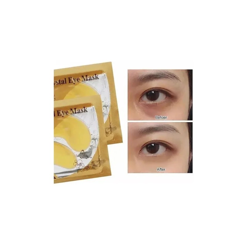 10 Parches Para Ojos Ojeras Colágeno Oro Arrugas Mascarilla