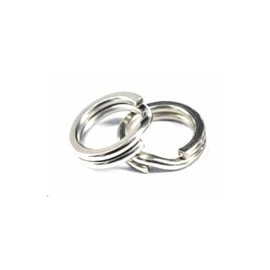 Fladen Heavy Duty Snap Rings, Pack of 10, Split Ring, Split Rings, 6 mm - 14 mm, 22 kg - 95 kg (11 mm - 55 kg)