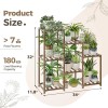 Bamworld Plant Stand Indoor Plant Shelf Outdoor Wood