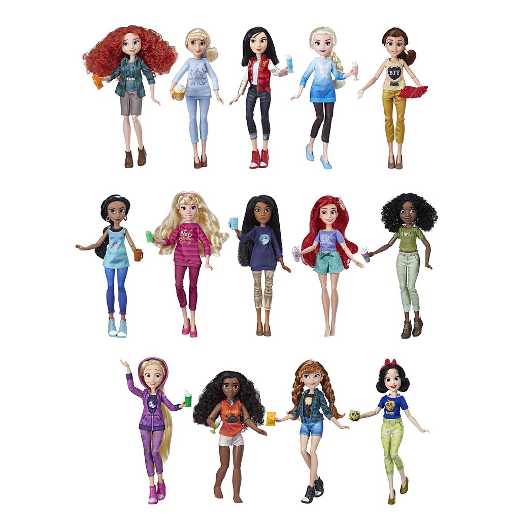 Disney Princess Ralph Breaks The Internet Movie Dolls with Comfy Clothes & Accessories, 14 Doll Ultimate Multipack ()