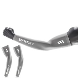 JISON21 Arm Cover, Cold Feeling, Arm Sleeve, Men's, Summer, UV Protection, Reflective Strap, Cool Arm Compression Series, Arm Cover, Sunscreen, Sweat Absorbent, Quick Drying, Anti-Slip, Running