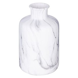 Atmosphera - Vase - Marble - White - Height 17-5 cm - White