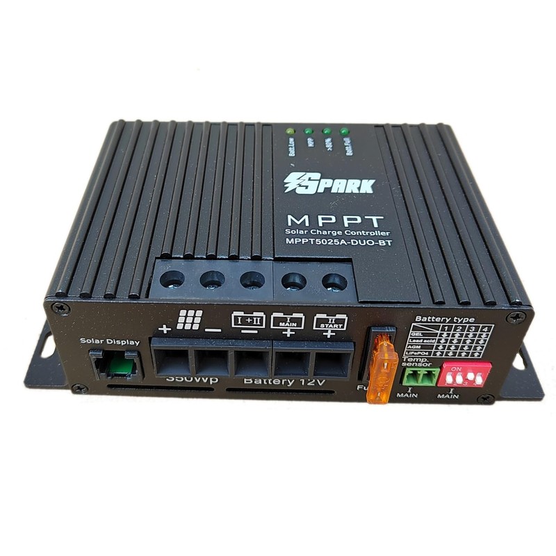 25A SPARK MPPT solar charge controller 12V Dual Duo