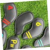 SUPVOX 9Pcs Colorful Club Covers PU Putter Head Covers for