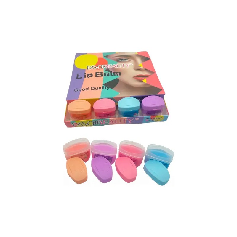 48 Mini Bálsamos O Vaseina Para Labios Frutal Hidratante