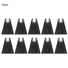 Pack of 10 Oscillating Saw Blades, Professional Oscillating Saw Blade, Oscillating Saw Blades, Multi-Tool, Quick Release, Multi-Tool Saw Blades, Wood, Metal, Carbon Steel, Multi-Tool