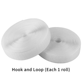 1 inches (25mm) 5 Yards Sew on Hook and Loop Strips,Interlocking Tape, Hook & Loop Tape for Clothing Sewing Crafts and DIY Projects