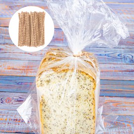 LALAFINA 1400 lazos de papel kraft de 9 cm, bridas para manualidades, corbatas de papel torcido, corbatas para pan, plantas, plantas de jardín, recuerdos de fiesta