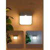 JHYANG Motion Sensor Led Light Usb Charging Square Lamp for Bedroom Kitchen Stairs ECT