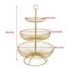 3-Tier Countertop Fruit Basket Bowl Storage Decorative Tabletop Bowl Stand