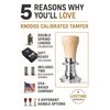 58.5mm Tamper Fits 58mm Portafilters Calibrated Auto-Leveling and Double Spring