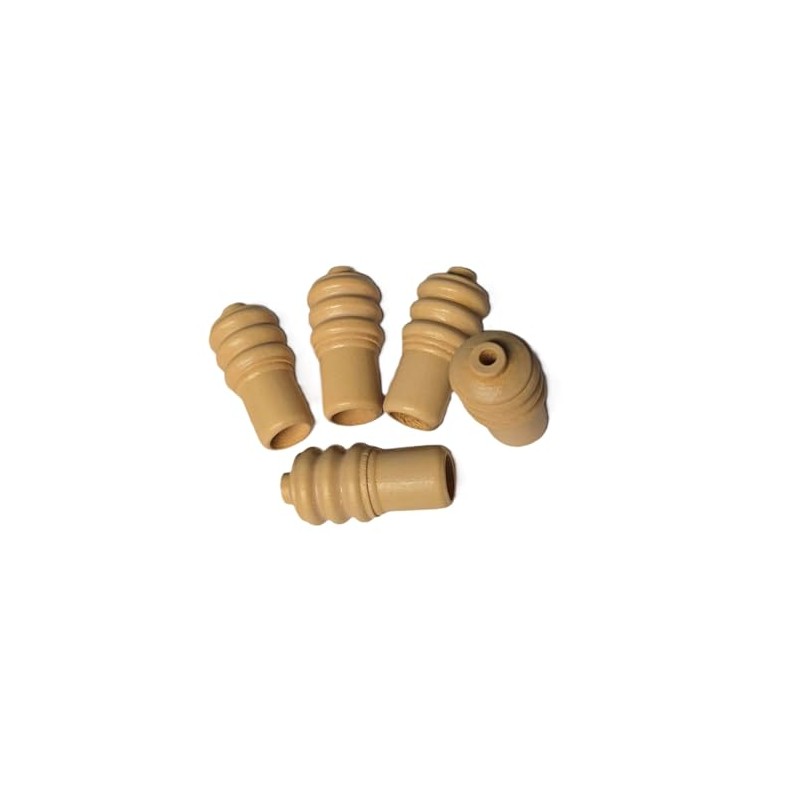 5 Wooden Roman Blind Acorns - Boxwood Classic Cord Pulls