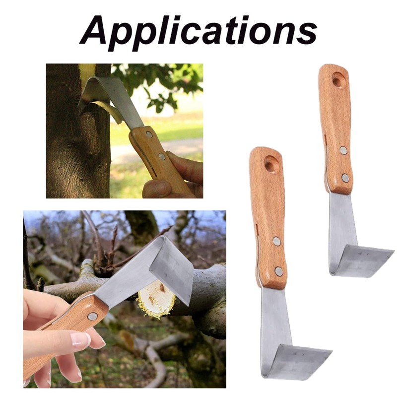 Supertool 2-Pack Tree Bark Removal Tool, 19cm Bark Spud Debarking