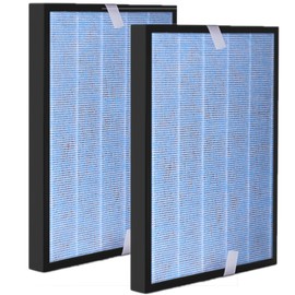 Vegebe MSA3/MSA3S Filter Replacement, Compatible with Membrane Solutions MSA3 and MSA3S Smart Air Purifier, 3-in-1 H13 True HEPA, 2 Pack