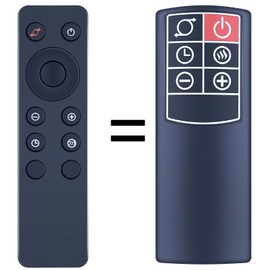 TCNOUMT Heater Fan remote control for LASKO CT22445-1 Heater fan 6 Button, Black