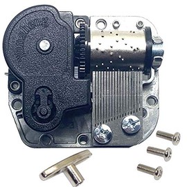 Pursuestar Silver Windup YunSheng Musical Mechanism Movement DIY Clockwork Music Box (30 Songs Option) - Bohemian Rhapsody (Queen)