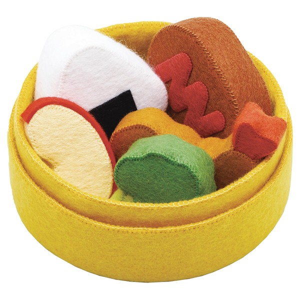 Sunfelt Felt Pretend Play Kit, Mametaro Toy's Bento Play, Hamburger