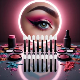 100 Pcs Small Eyeshadow Applicators Eye Shadow Sponge Applicator Sticks Makeup Applicators Eyeshadow Applicators, Eye Makeup Applicators Sponge Tip Make up Eyeshadow Brushes,Eyeshadow Brushes