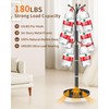 Modern Coat Rack Stand, Metal Freestanding Coat Rack with Natural
