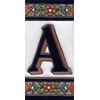 House Numbers Ceramic Numbers & Letters Tiles Red Blue &