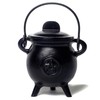 Cauldron Cast Iron Witchcraft Pentagram Incense Burner
