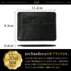 Archasdee Men's Card Case, Thin, Genuine Leather, Credit Card Case,