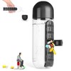 Cookawa 2-in-1 Water Bottle with Pill Organizer - 20 oz