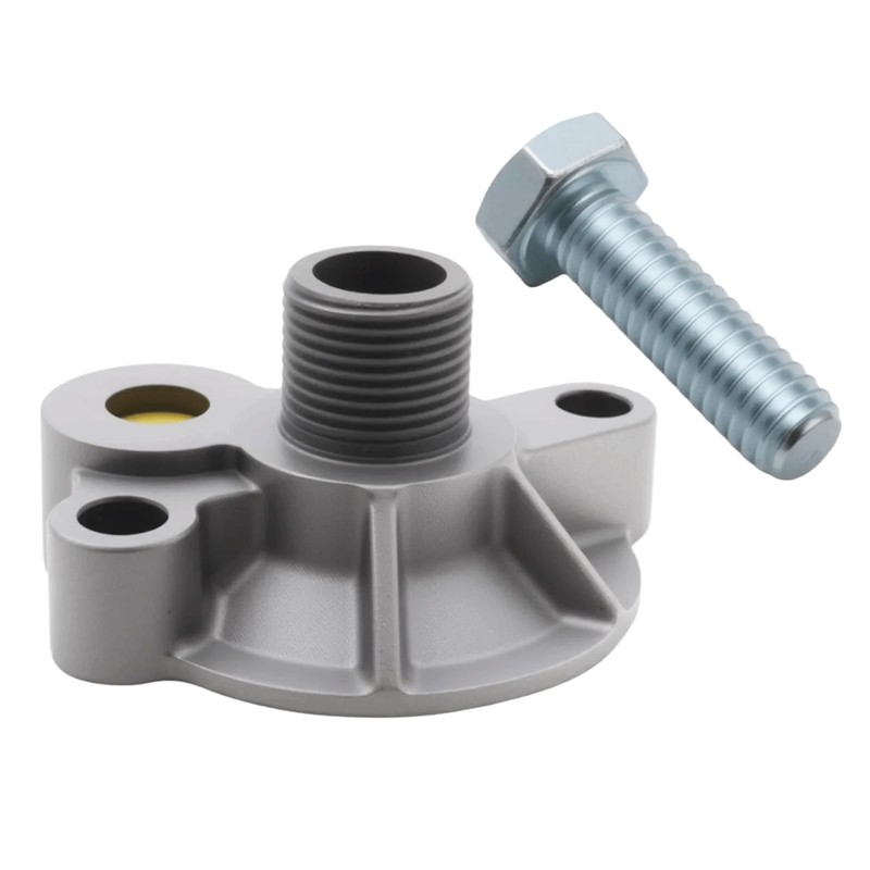 Oil Filter Adapter Compatible with Chevy V8 Engines Spin On