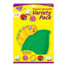 TREND enterprises, Inc. Bright Bugs Classic Accents Variety Pack, 36 ct