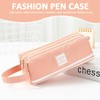 Pencil Case, 2-Compartment Pencil Case, Pencil Case for School, Pencil