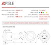 APIELE 10 Amp 19mm Latching Push Button Switch 12V SPST