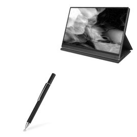 BoxWave Stylus Pen Compatible with UPERFECT Y Portable Monitor Freestanding Touchscreen (15.6 in) - FineTouch Capacitive Stylus, Super Precise Stylus Pen - Jet Black