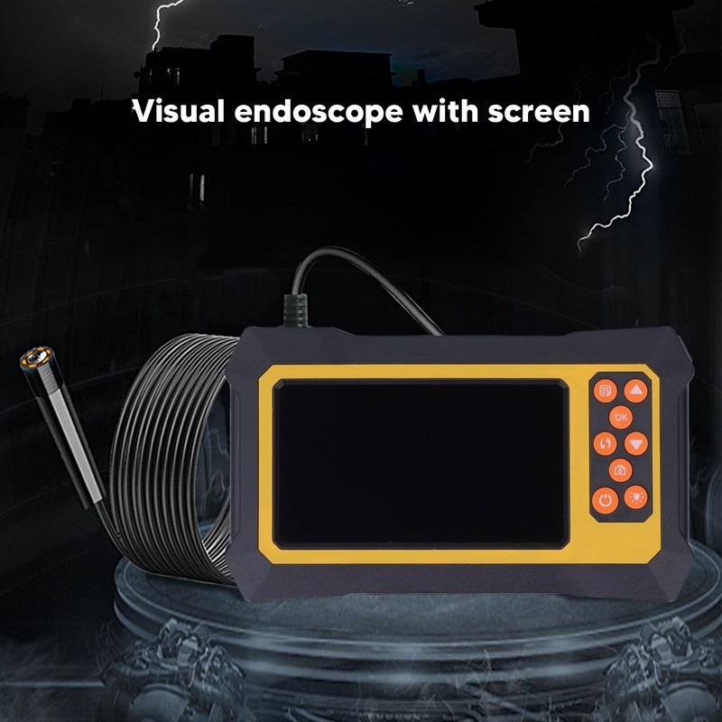 Dual Lens Industrial Endoscope ABS 1080P Digital Inspection Camera Waterproof